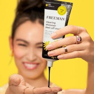 Freeman Clearing Shimmer Charcoal & Witch Hazel Peel Off Mask NWT